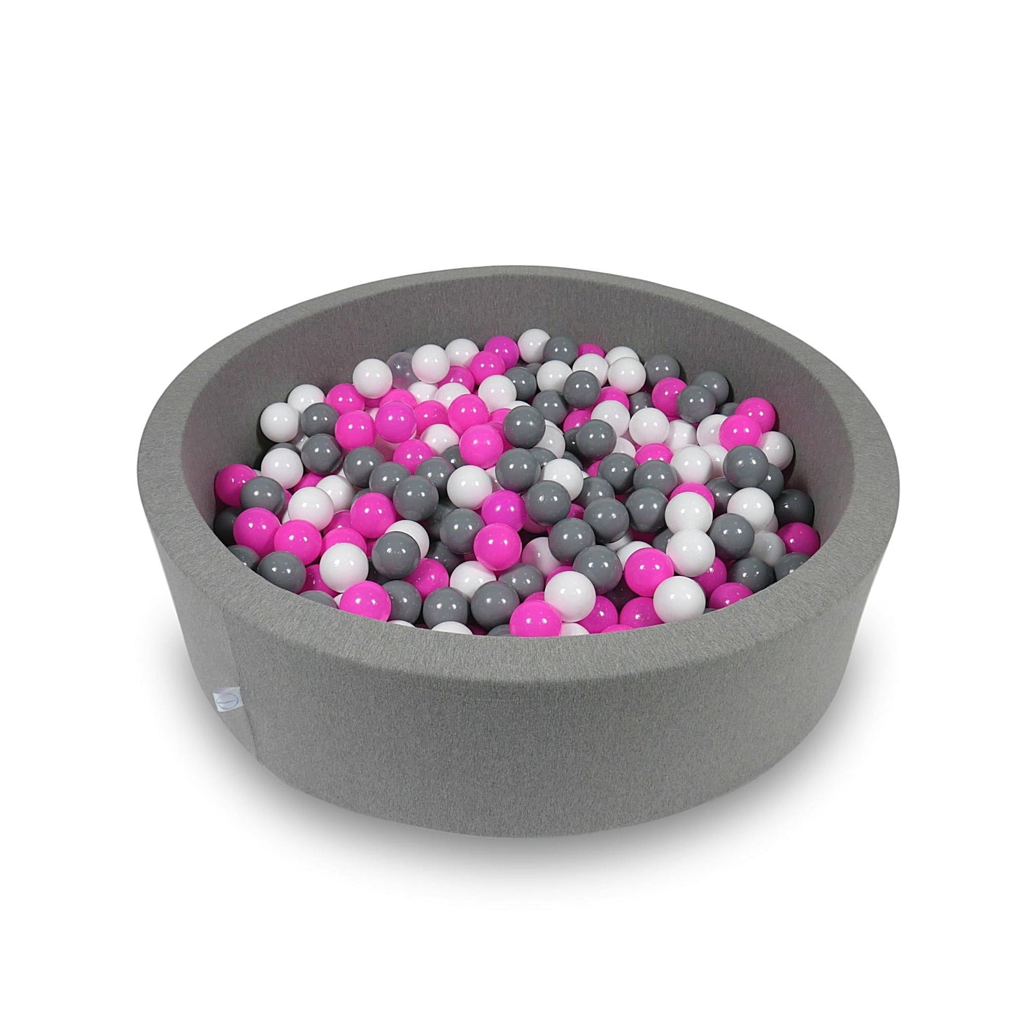 Piscine à balles 110x30cm gris avec balles 400pcs (blanc, gris, rose)