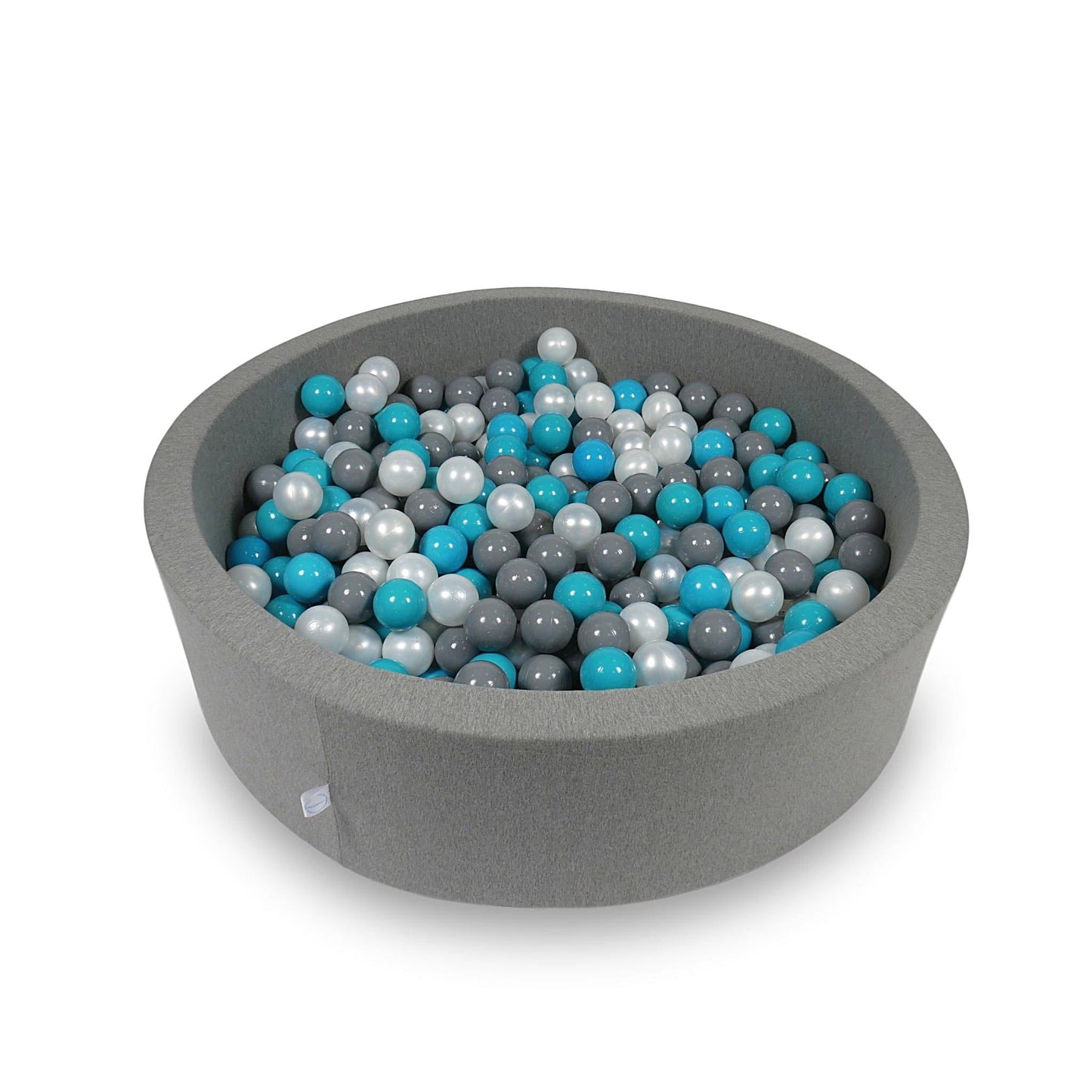 Piscine à balles 110x30cm gris avec balles 400pcs (turquoise, gris, perle)