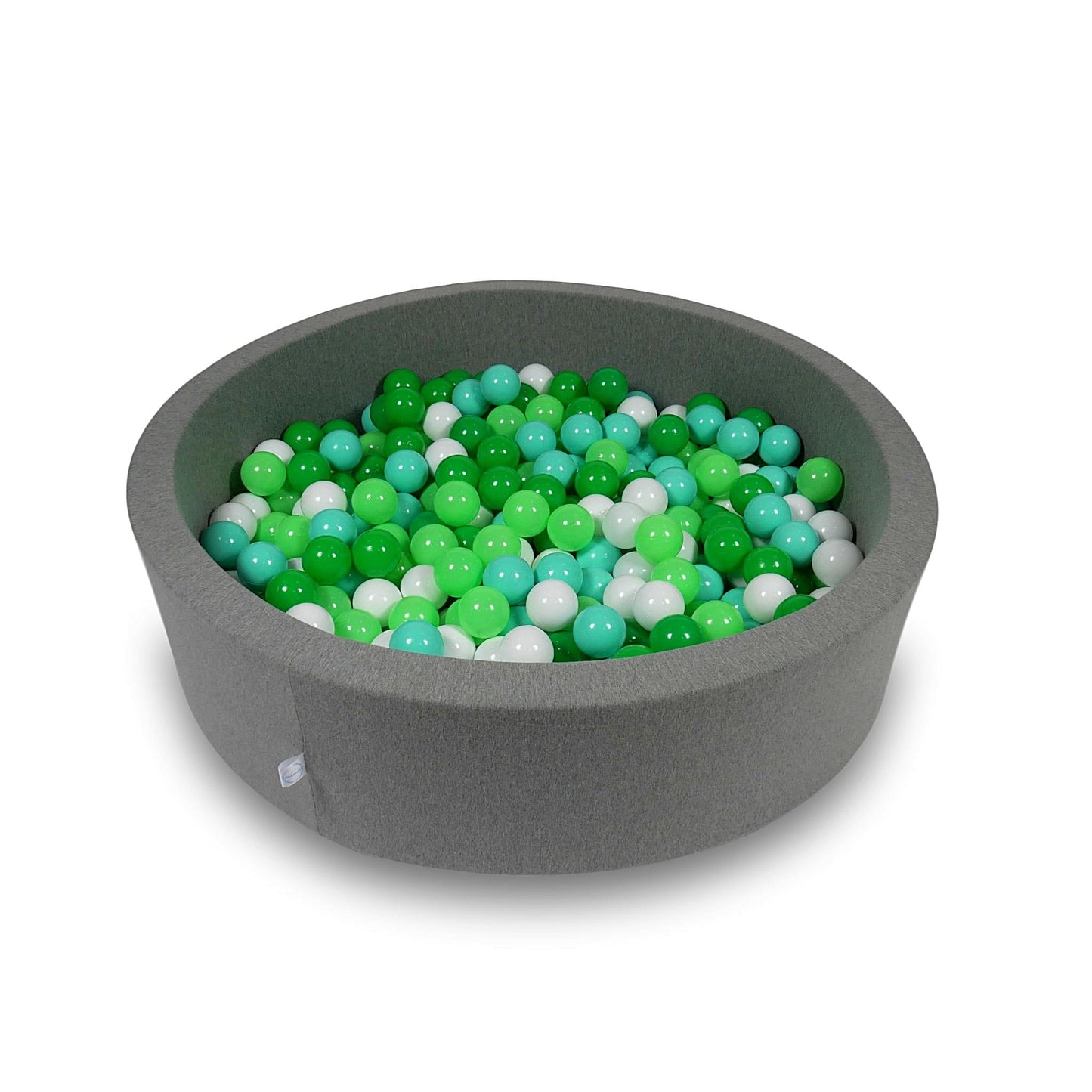 Piscine à balles 110x30cm gris avec balles 400pcs (blanc, céladon, menthe, vert)