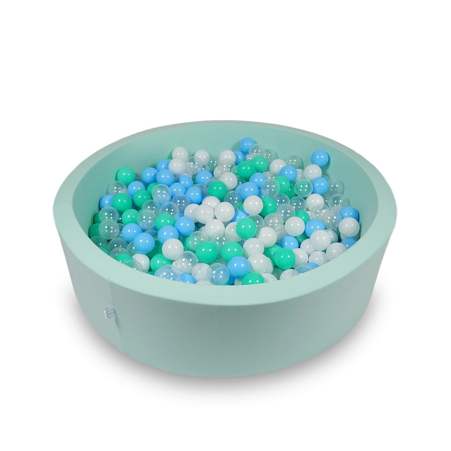 Piscine à balles 110x30cm menthe avec balles 400pcs (bleu bébé, transparent, menthe, blanc)