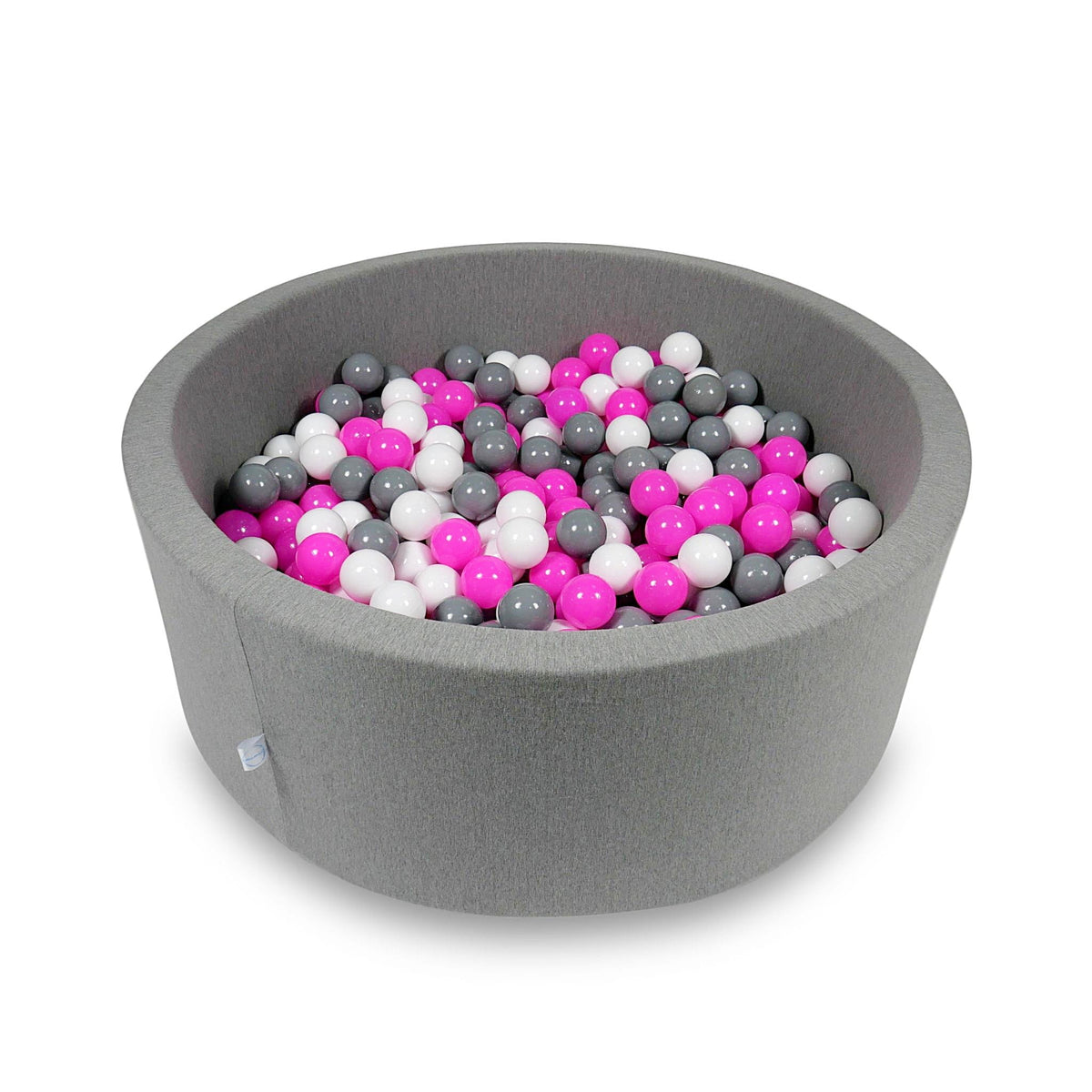 Piscine à balles 110x40cm gris avec balles 500pcs (blanc, gris, rose)