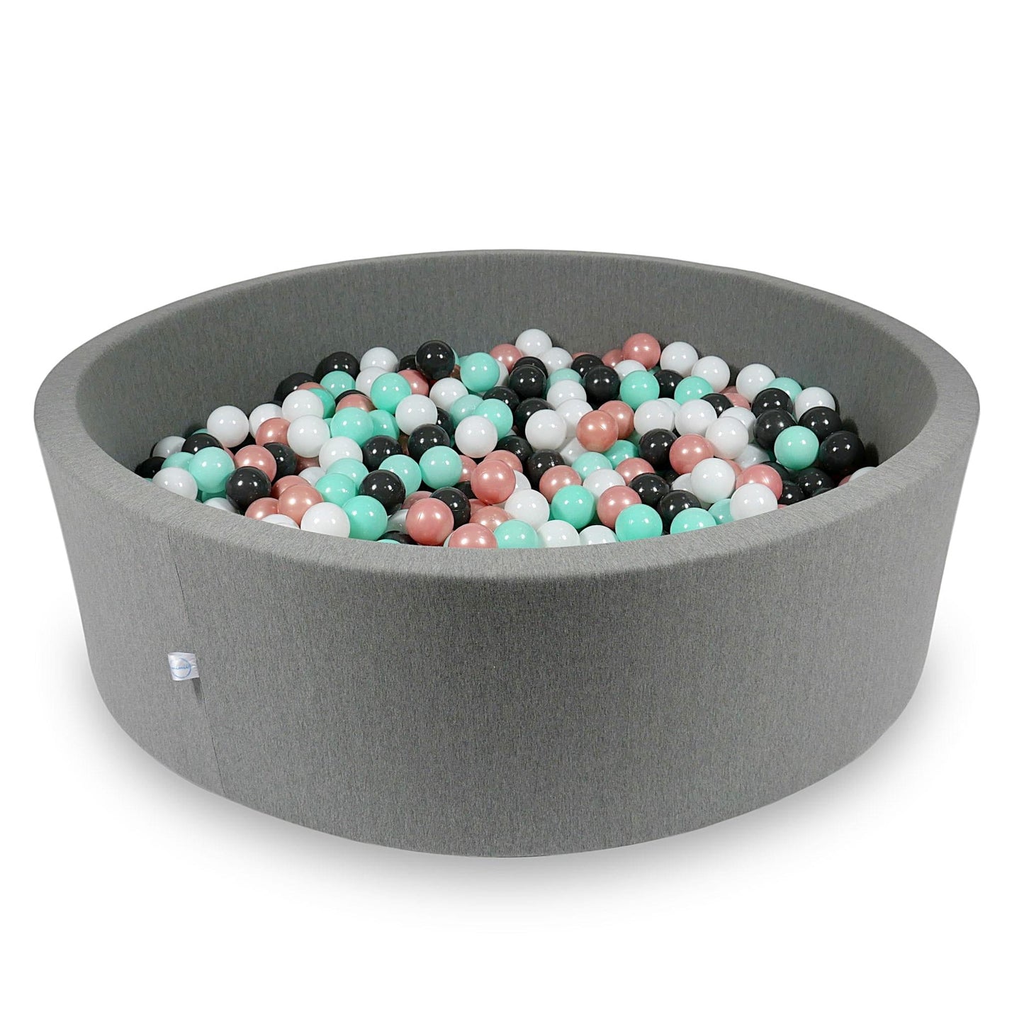 Piscine à balles 130x40cm gris avec balles 700pcs (blanc, or rose, menthe clair, graphite)