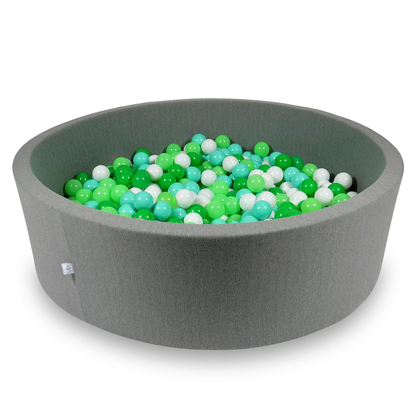 Piscine à balles 130x40cm gris avec balles 700pcs (blanc, céladon, menthe, vert)