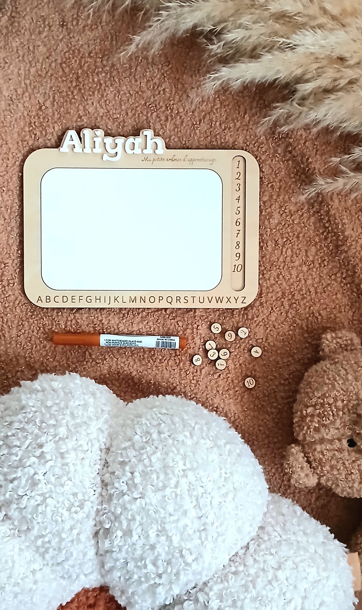 Ma Petite Ardoise d’Apprentissage | Personnalisée au prénom de l’enfant