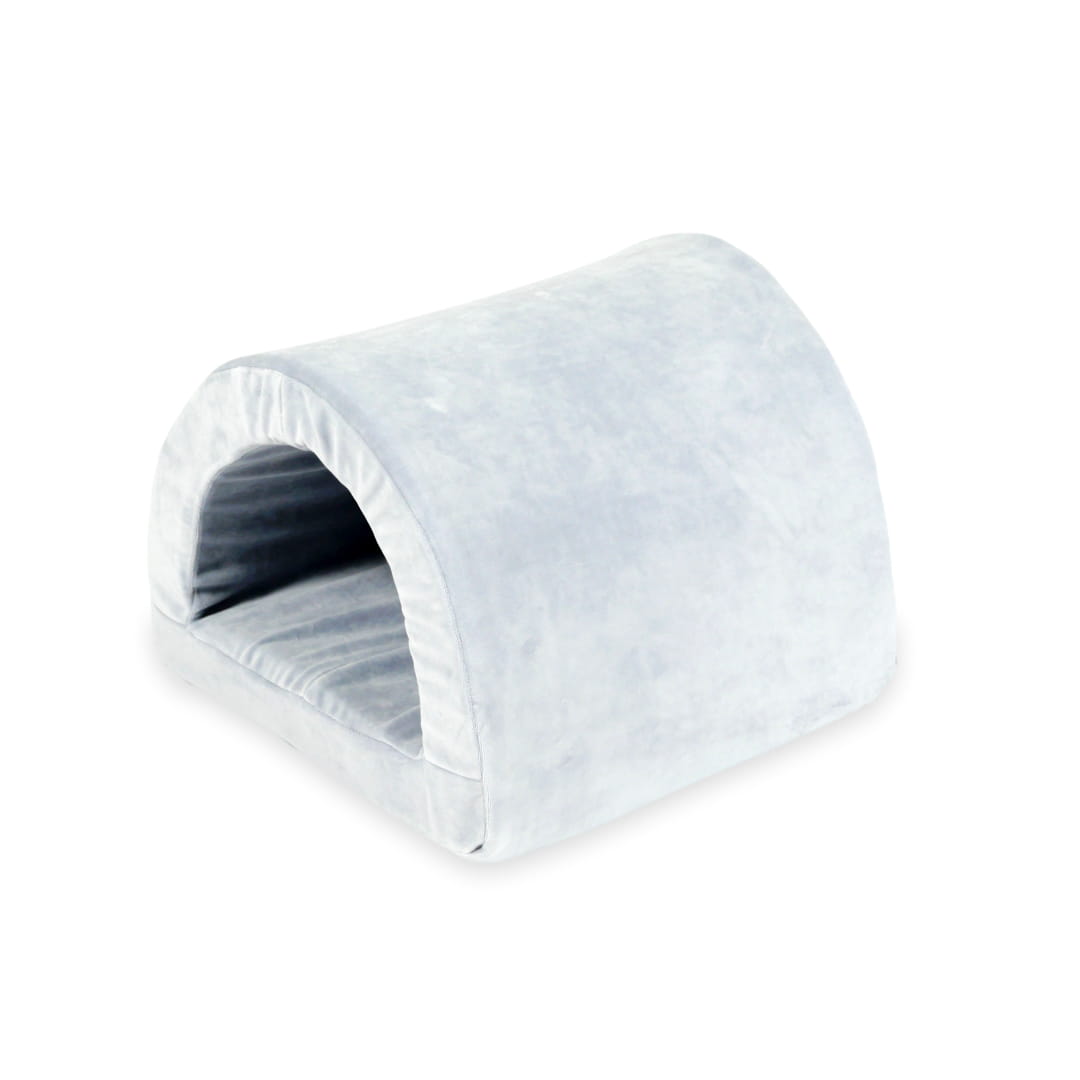 Pont pour jeu en mousse velours doux gris clair