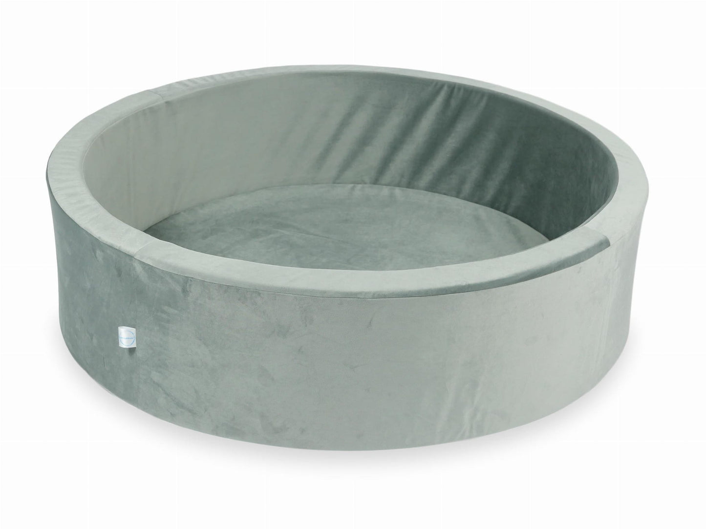 Piscine à balles 110x30 velours gris sans balles