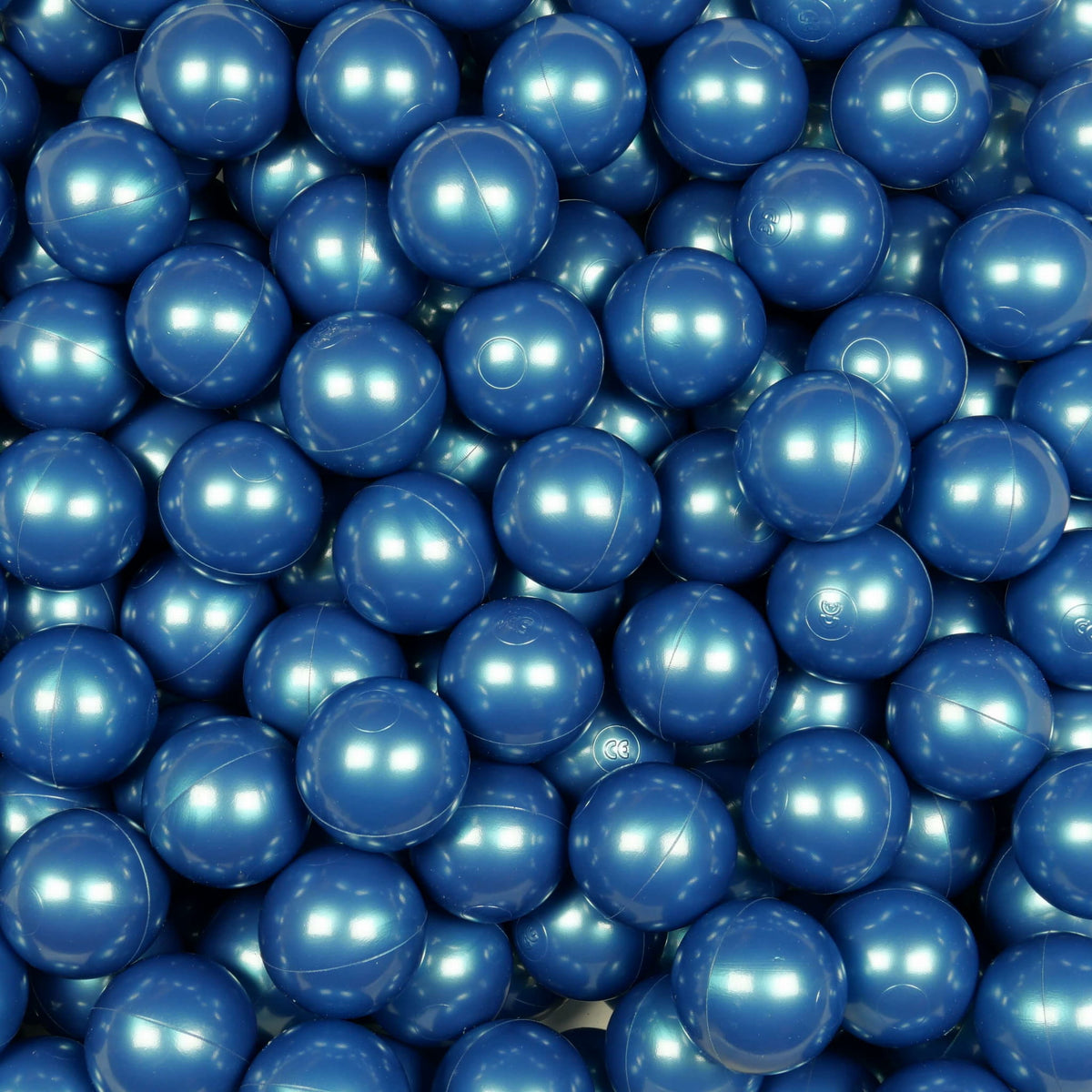 Balles pour piscine à balles ø7cm 50pcs Bleu Métallisé