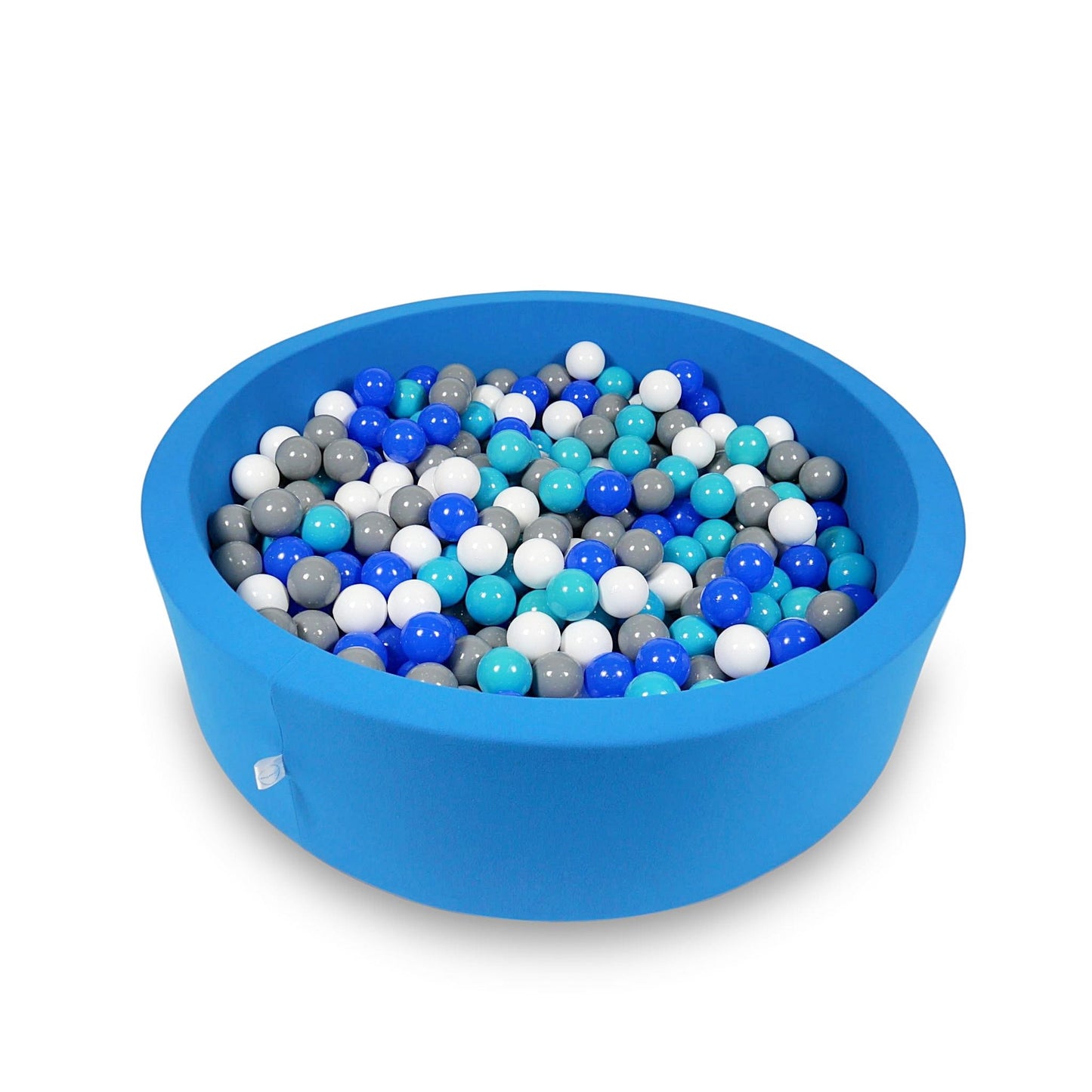 Piscine à balles 110x30cm azur avec balles 400pcs (turquoise, bleu, blanc, gris)