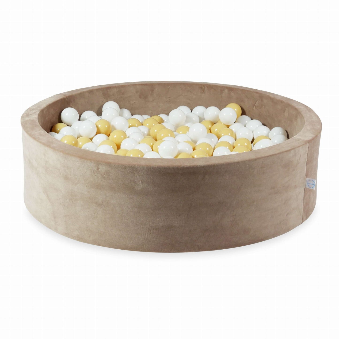 Piscine à Balles 110x30 Velvet Soft Beige Foncé avec balles 400 pcs. (blanc, beige)