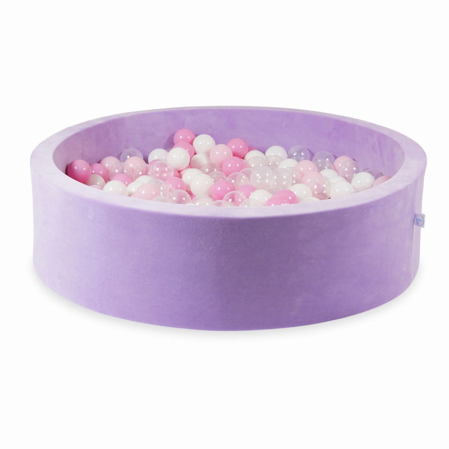 Piscine à Balles 110x30 Velvet Soft Violet avec balles 400 pcs. (transparent, blanc, rose bébé, rose poudré)