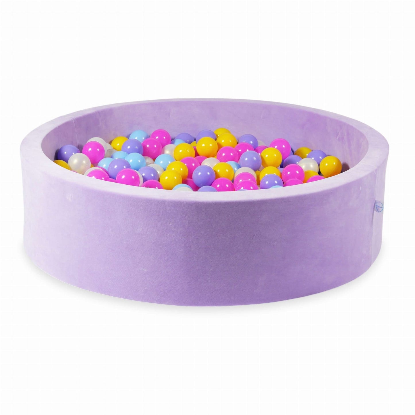 Piscine à Balles 110x30 Velvet Soft Violet avec balles 400 pcs. (rose, chiné, jaune, bleu bébé, effet sirène)