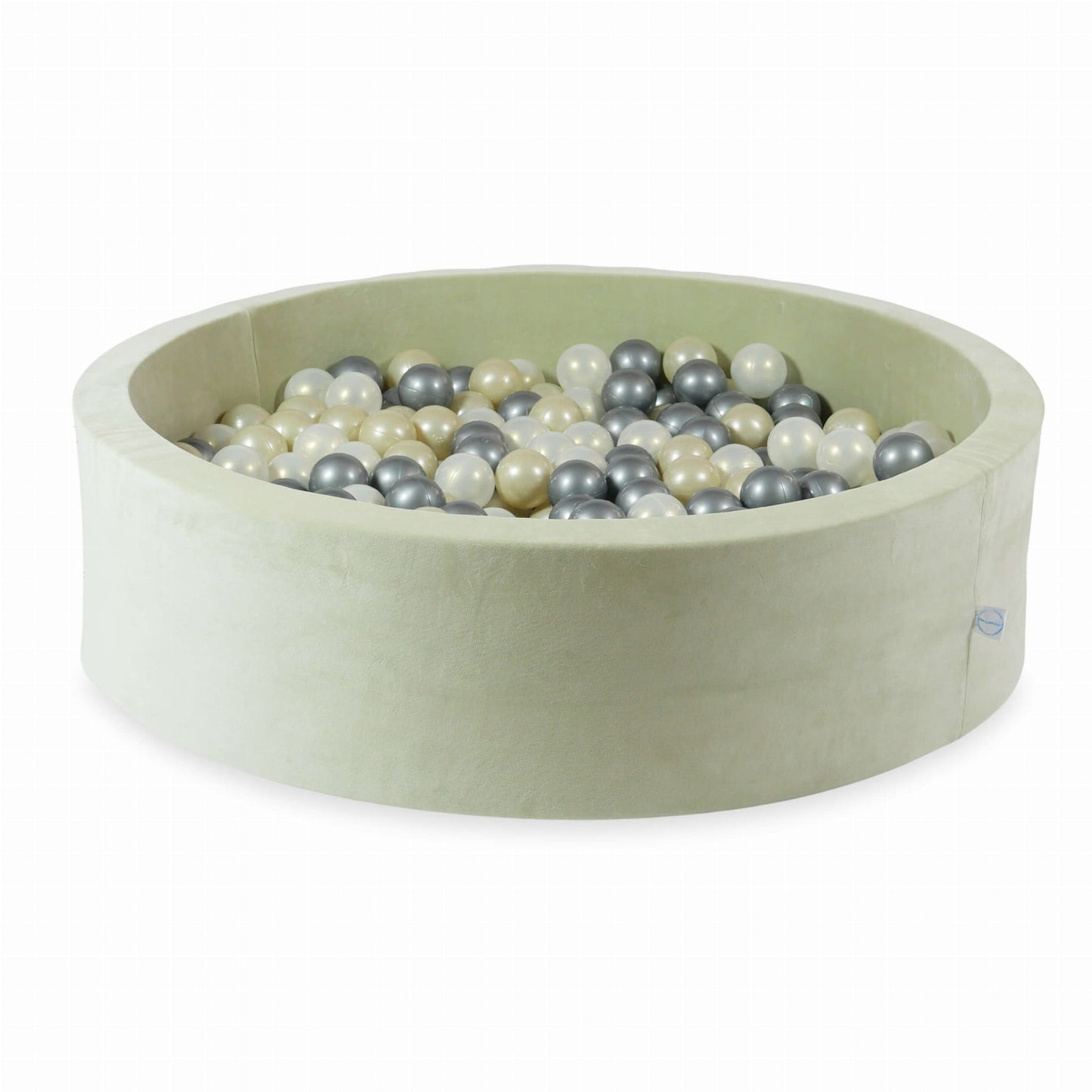 Piscine à Balles 110x30 Velvet Soft Lightmint avec balles 400 pcs. (or clair, effet sirène, argent)