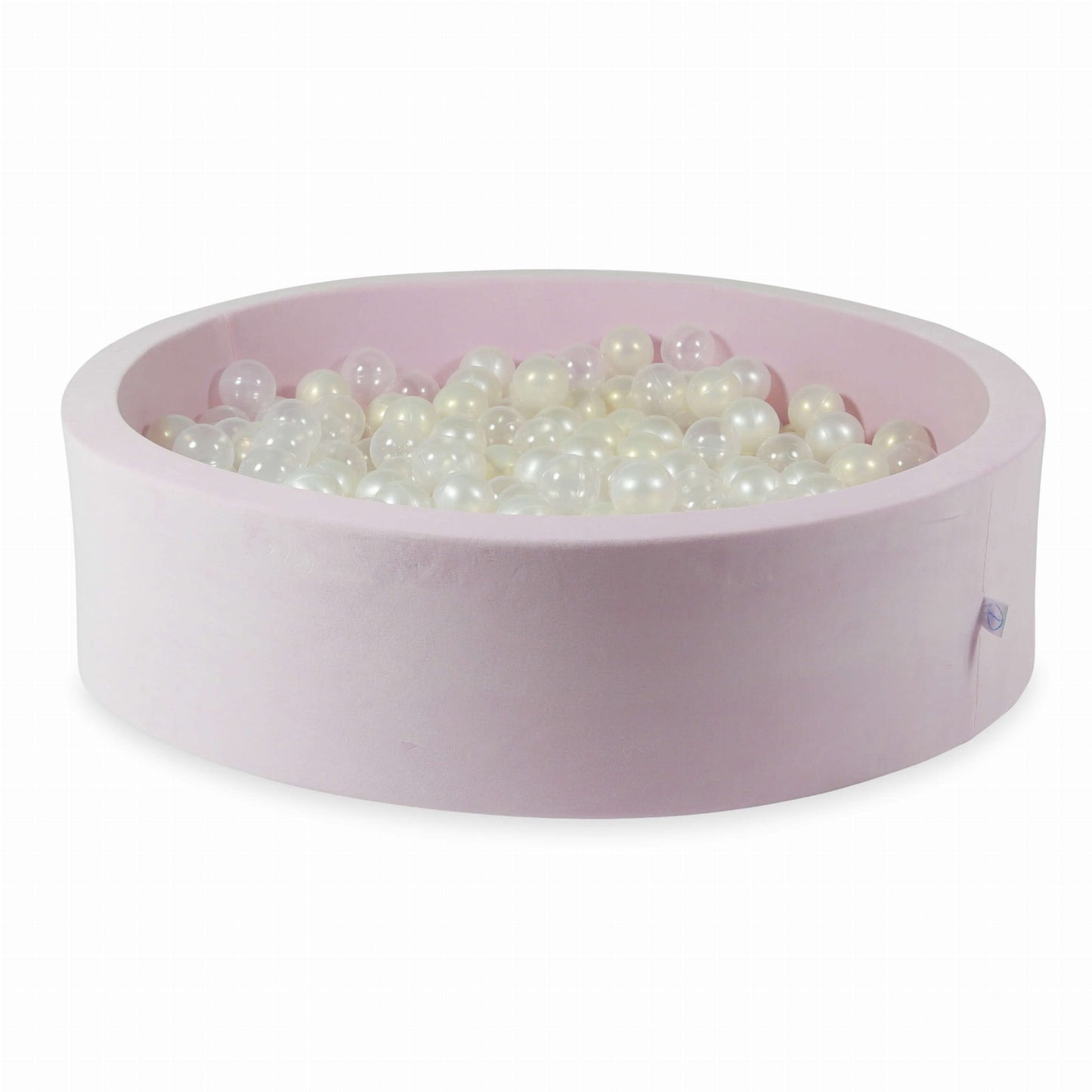 Piscine à Balles 110x30 Velvet Soft Rose Clair avec balles 400 pcs. (transparent, nacré, effet sirène)