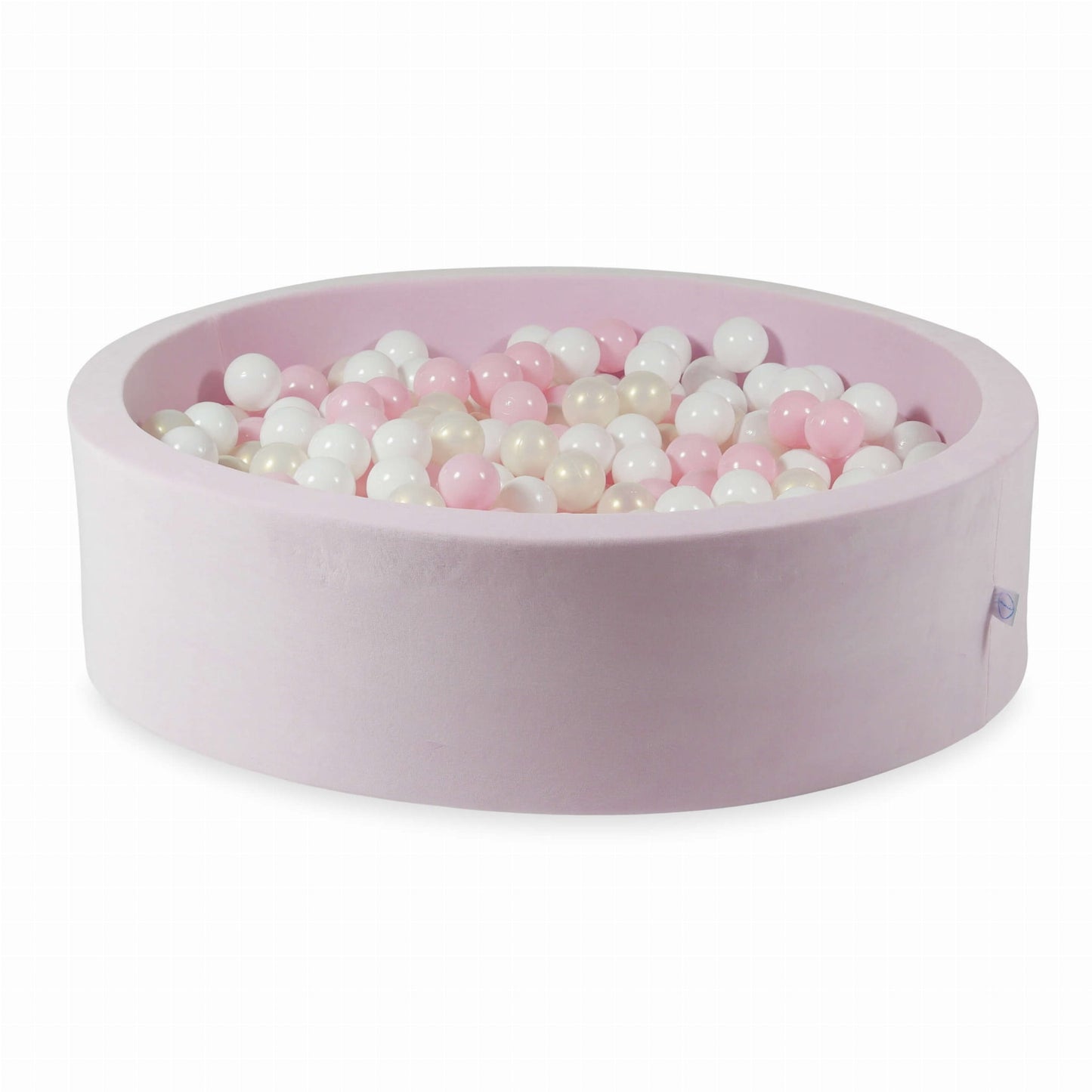 Piscine à Balles 110x30 Velvet Soft Rose Clair avec balles 400 pcs. (blanc, rose bébé, effet sirène)