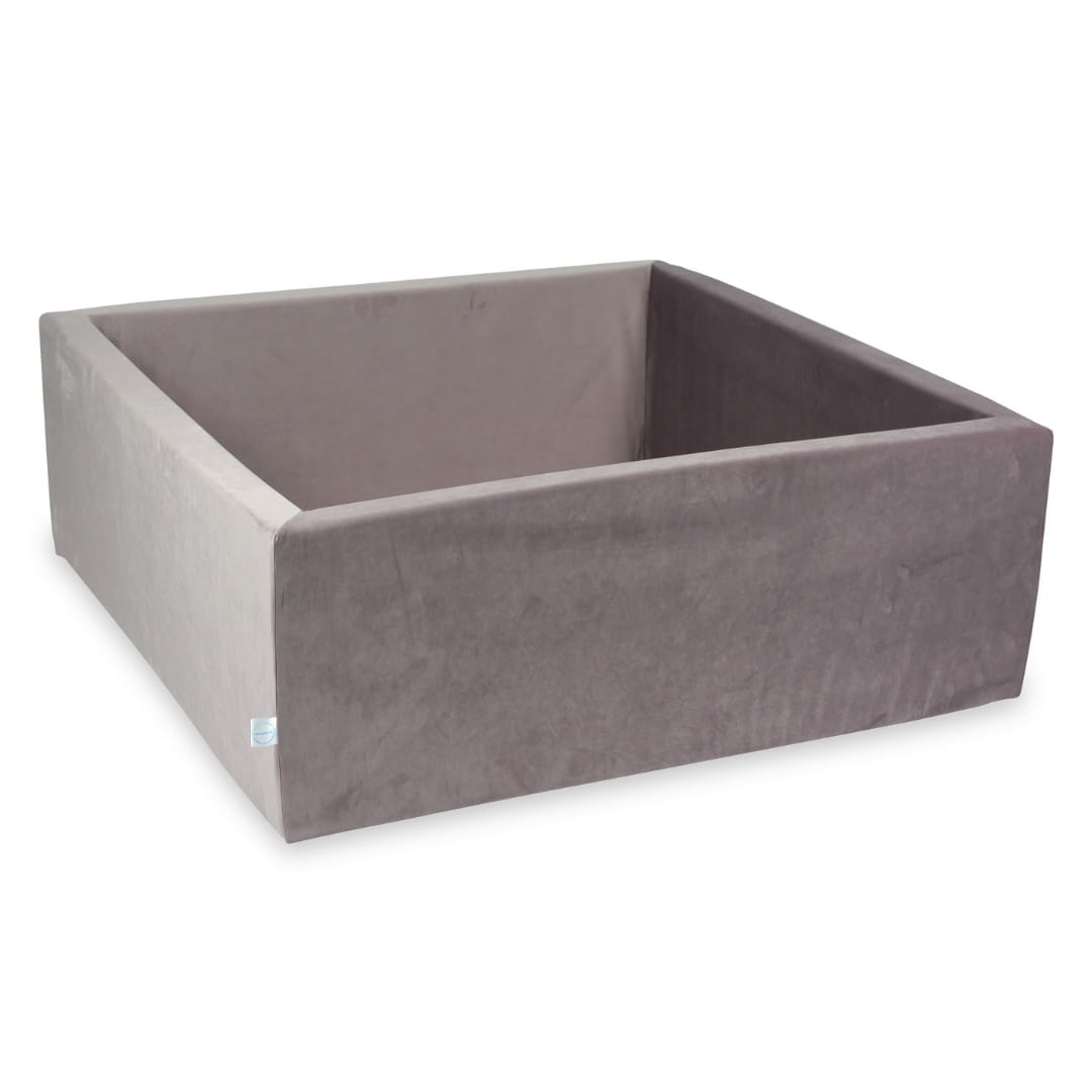 Piscine à balles 110x110x40 velours lilas sans balles