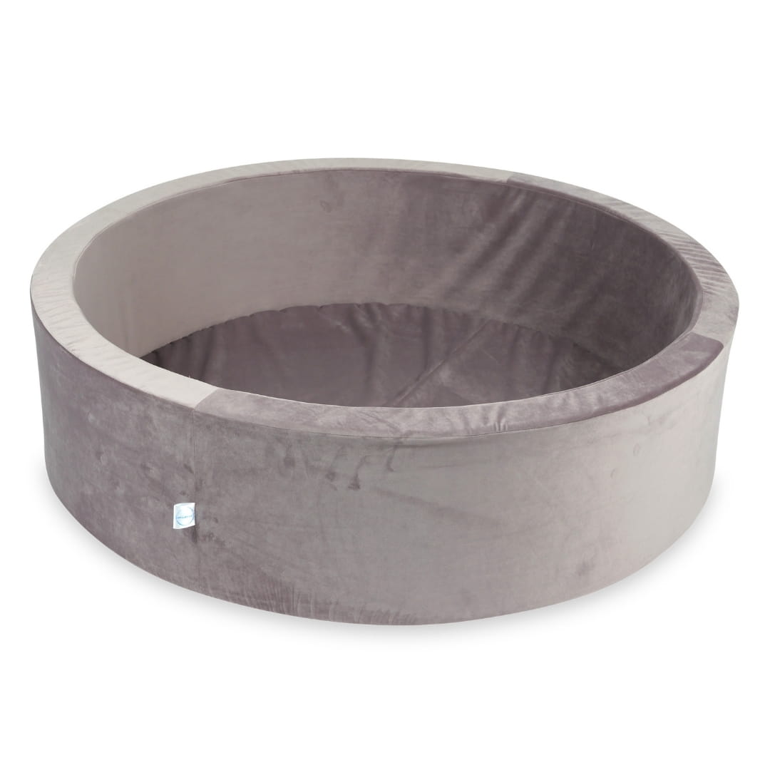 Piscine à balles 110x30 velours lilas sans balles