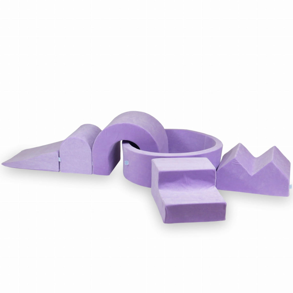 Ensemble de jeux en mousse avec piscine ronde 90x30 Velvet Soft Violet + 5 éléments sans balles