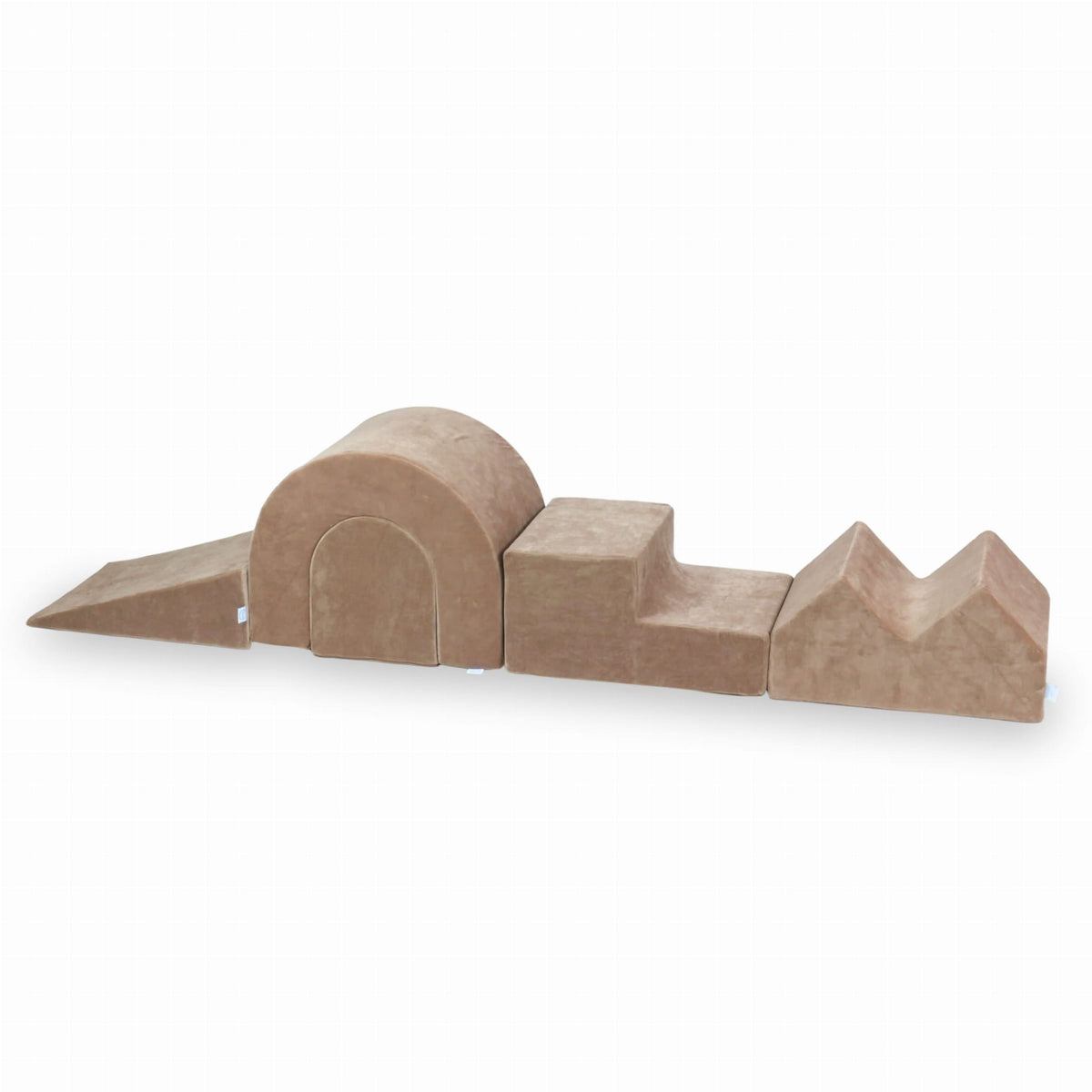 Ensemble de jeu en mousse Velvet Soft Dark Beige 5 éléments