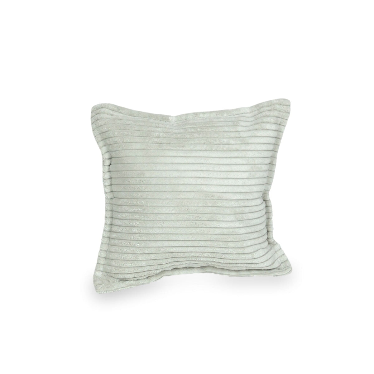 Petit coussin de jeu pour canapé velours côtelé gris