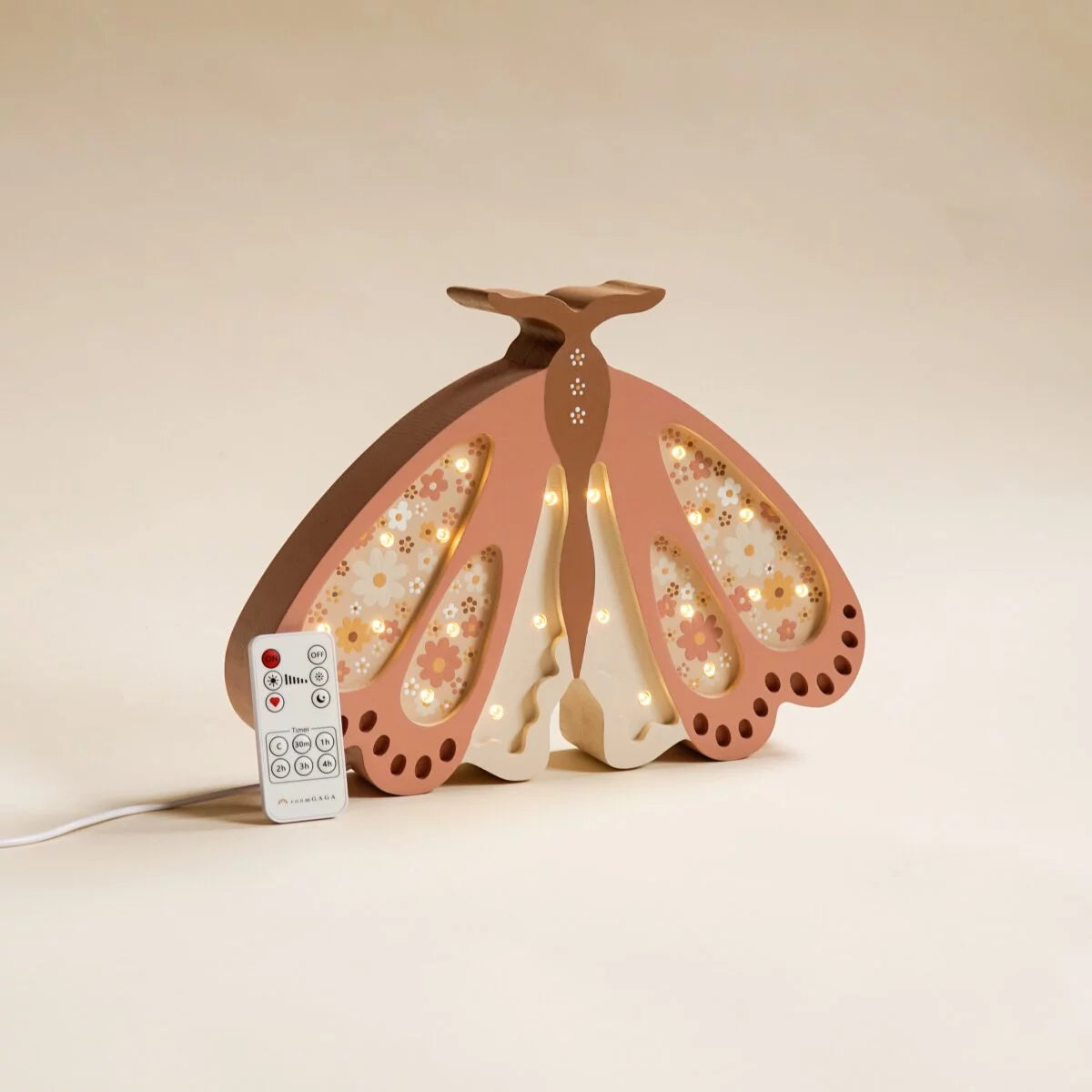 Lampe en Bois | Papillon