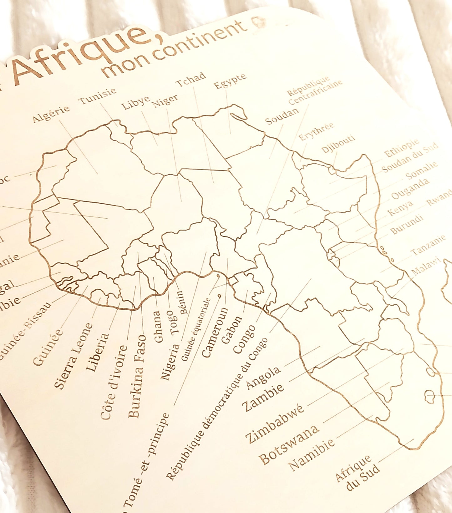 Support éducatif mural | L’Afrique, mon continent
