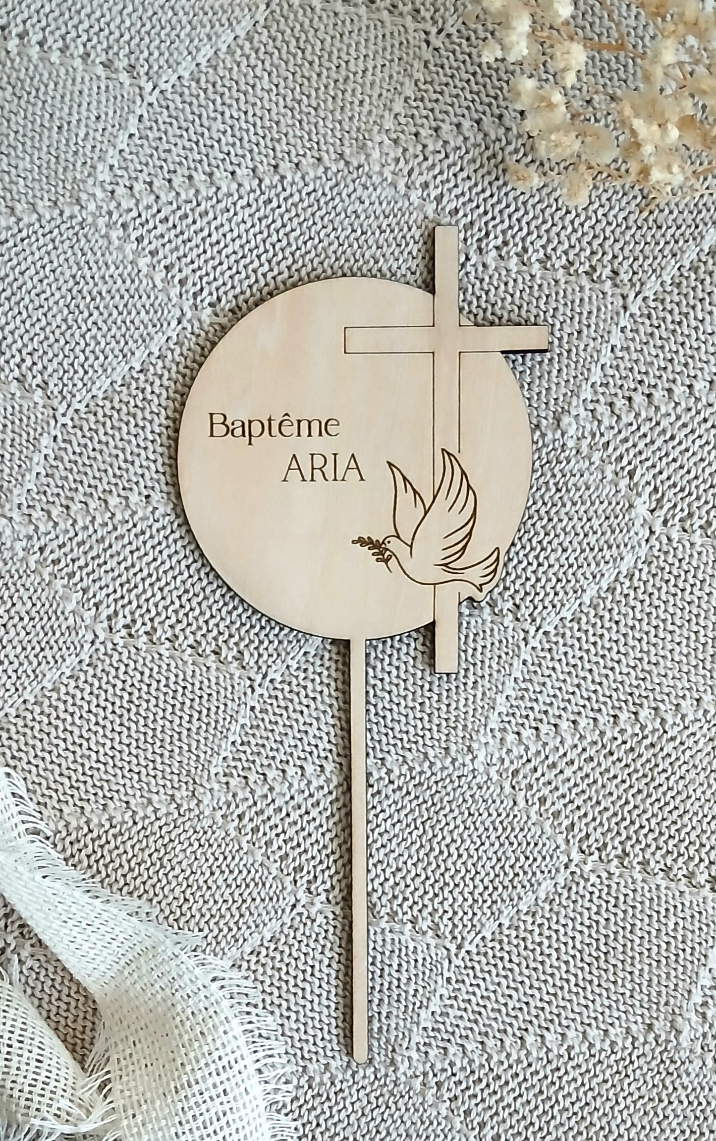 Cake Topper | Baptême