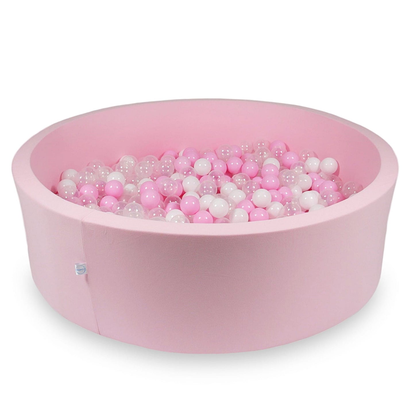 Piscine à Balles 130x40cm rose avec boules 700pcs (rose bébé, blanc, transparent, rose poudré)