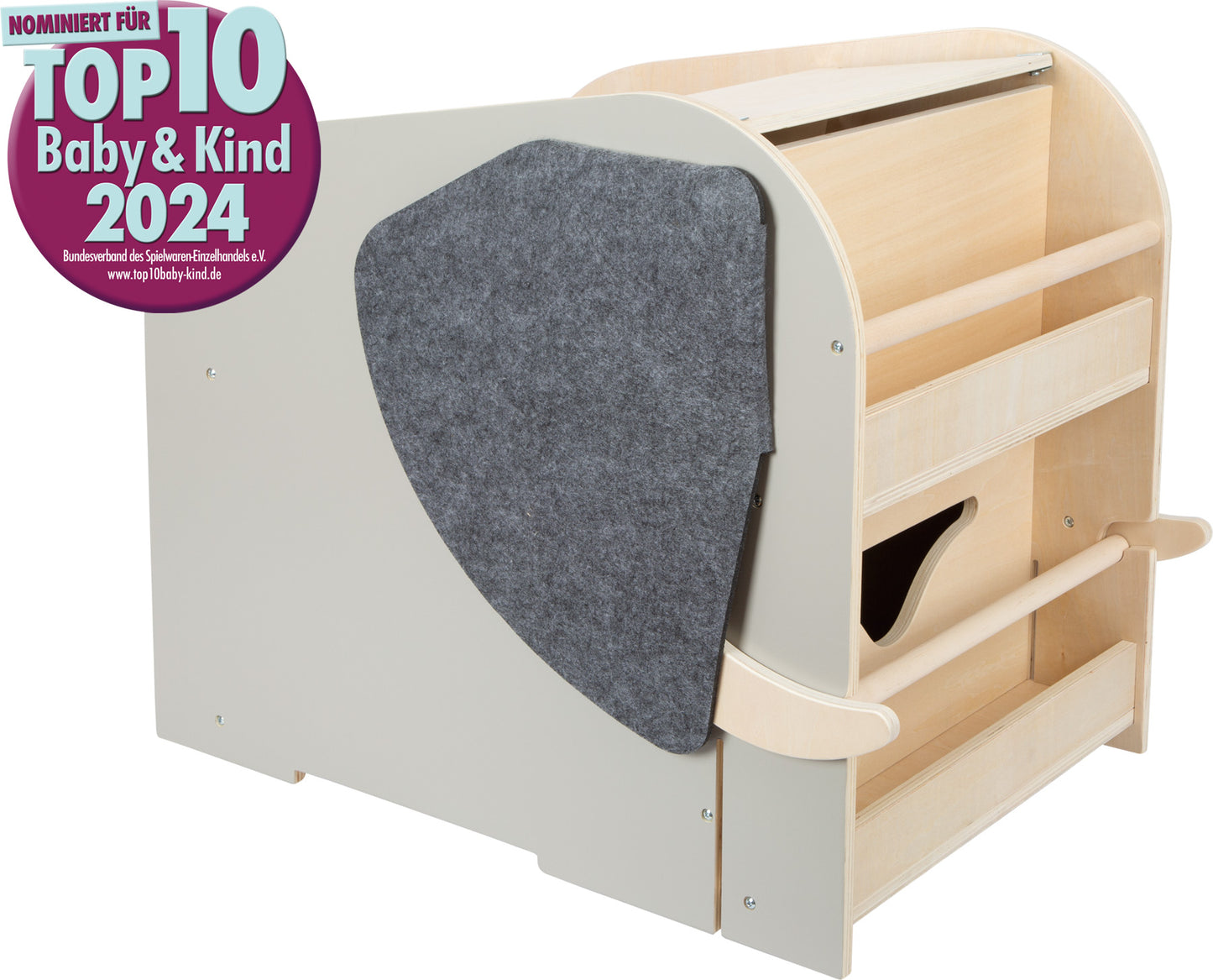 Coffre à jouets avec siège et roulettes Eléphant « Wildlife »