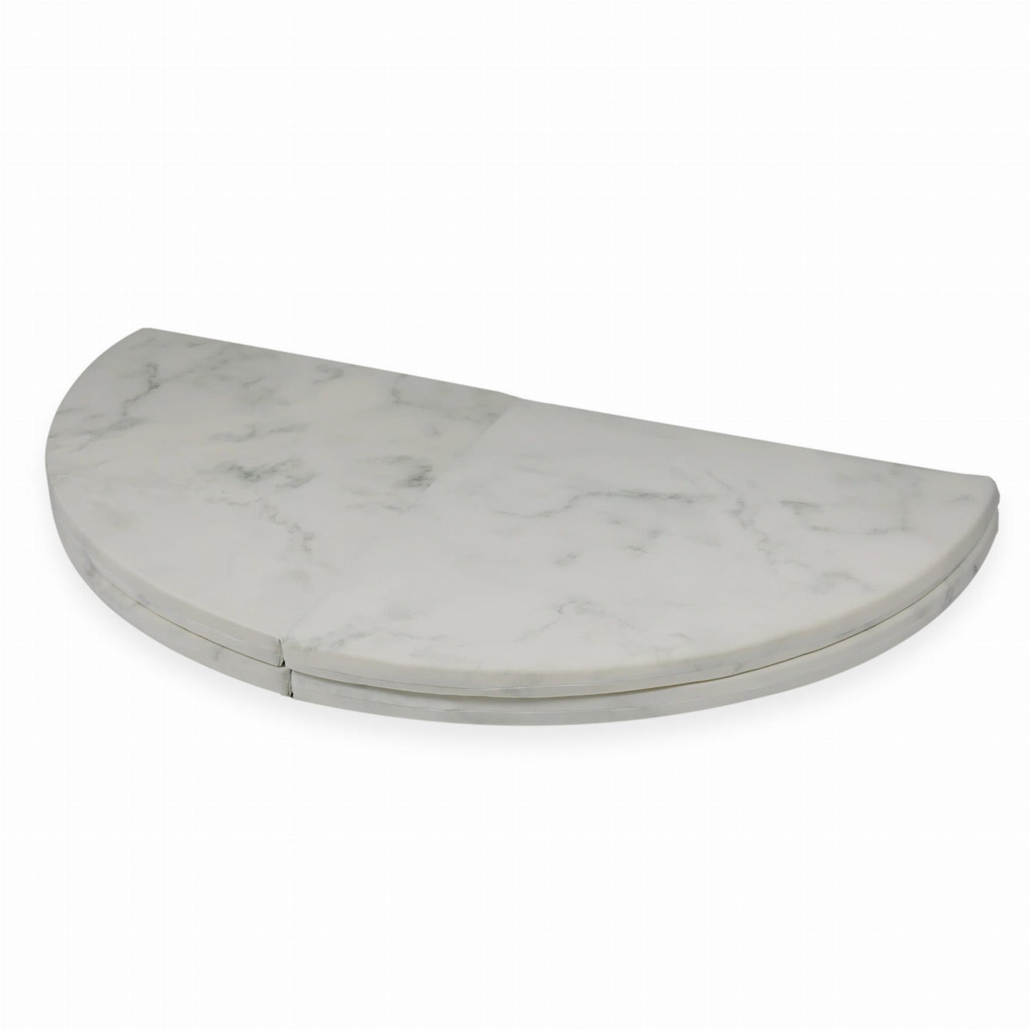 Tapis de jeu 160cm pour enfant, rond pliable, Marbre