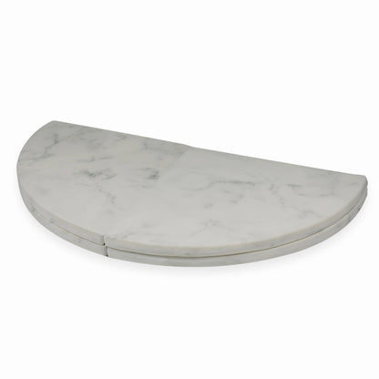 Tapis de jeu 160cm pour enfant, rond pliable, Marbre
