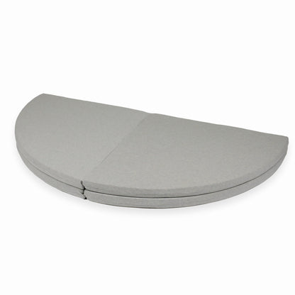 Tapis de jeu 160cm pour enfant, rond pliable, Gris Clair