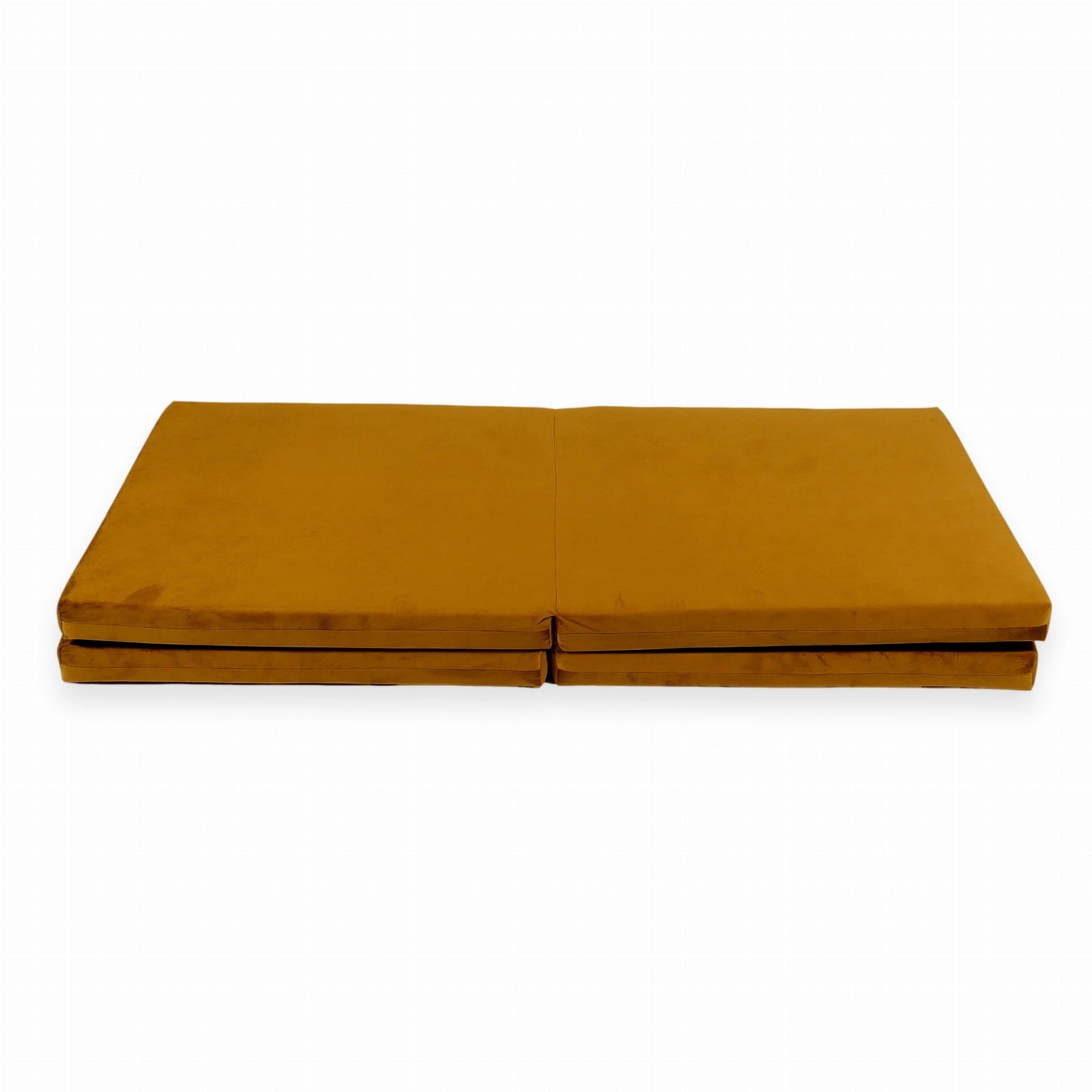 Tapis de jeu 120x120cm pour enfants, carré pliable, Velours Or