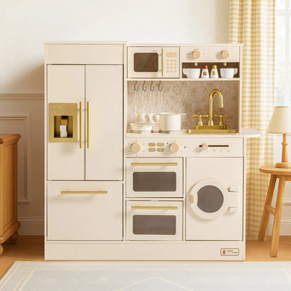 Cuisine en Bois | Beige Florale