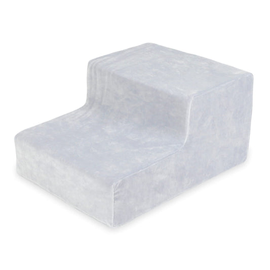 Marchepied pour set de jeu en mousse velours doux gris clair