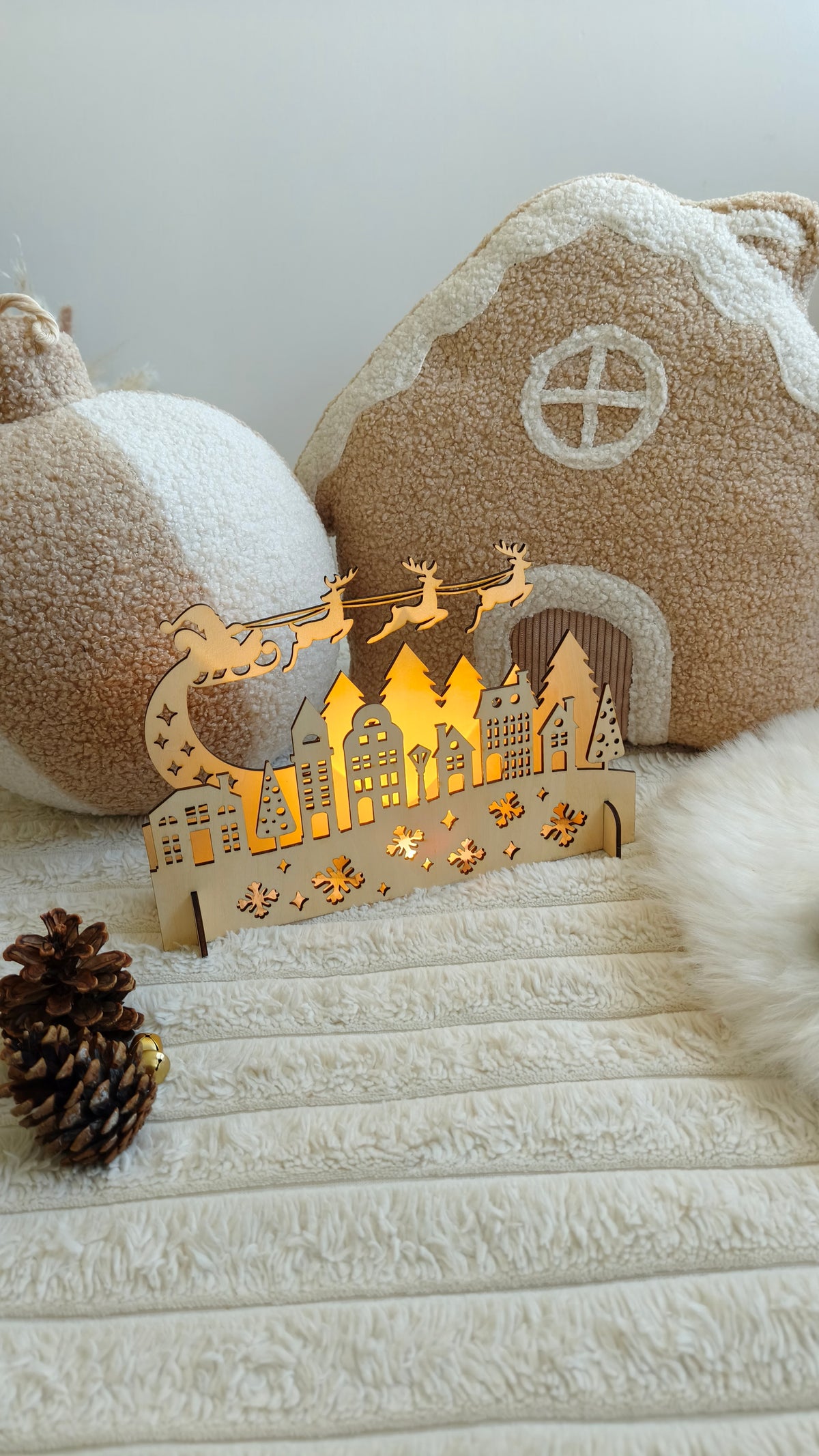 Village de Noël en bois - Décoration