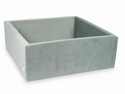 Piscine à balles 110x110x40 velours gris sans balles