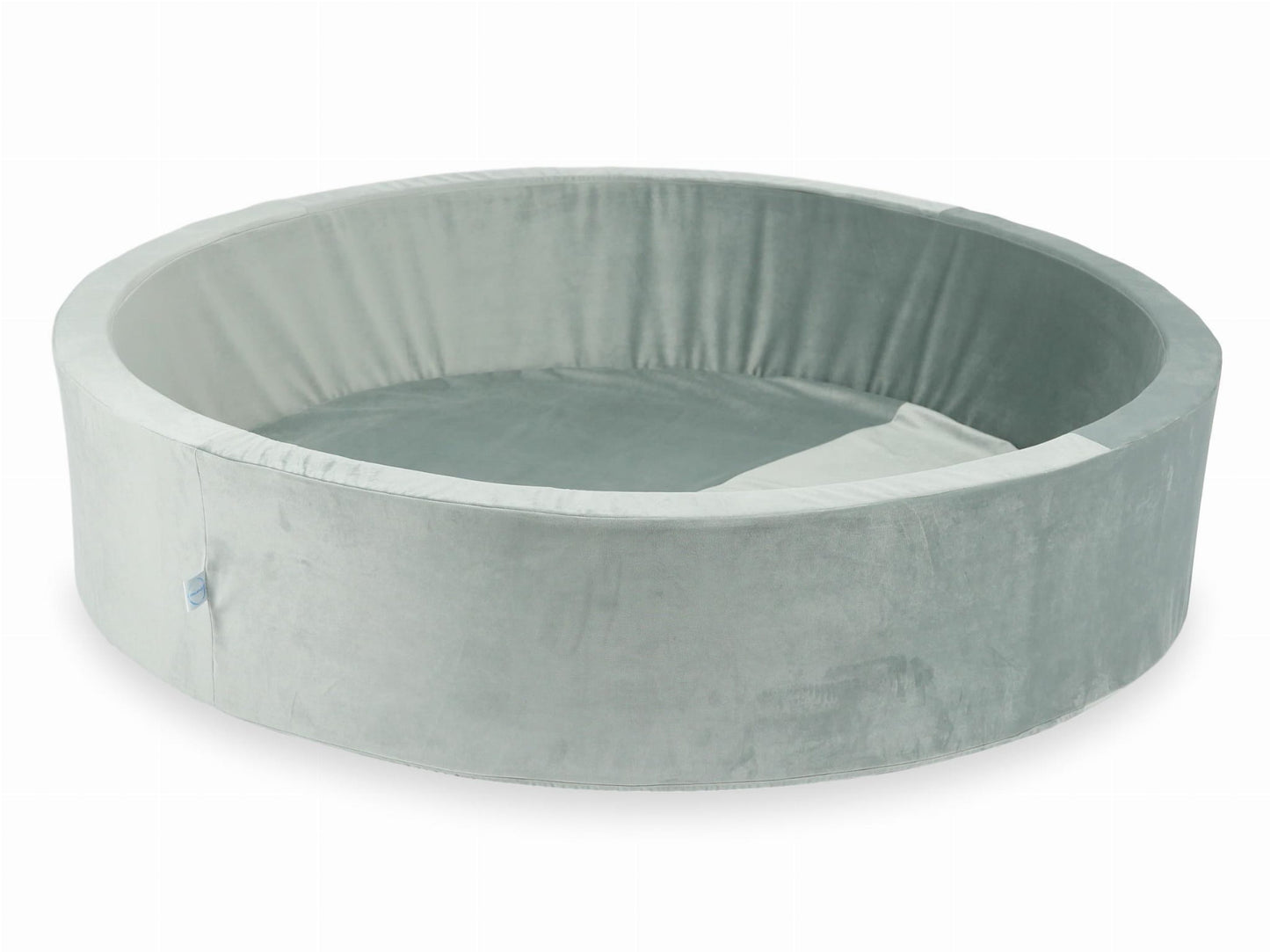Piscine à balles 130x30 velours gris sans balles