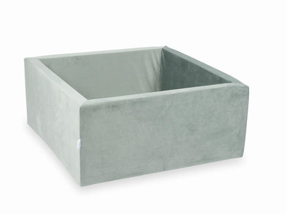 Piscine à balles 90x90x40 velours gris sans balles