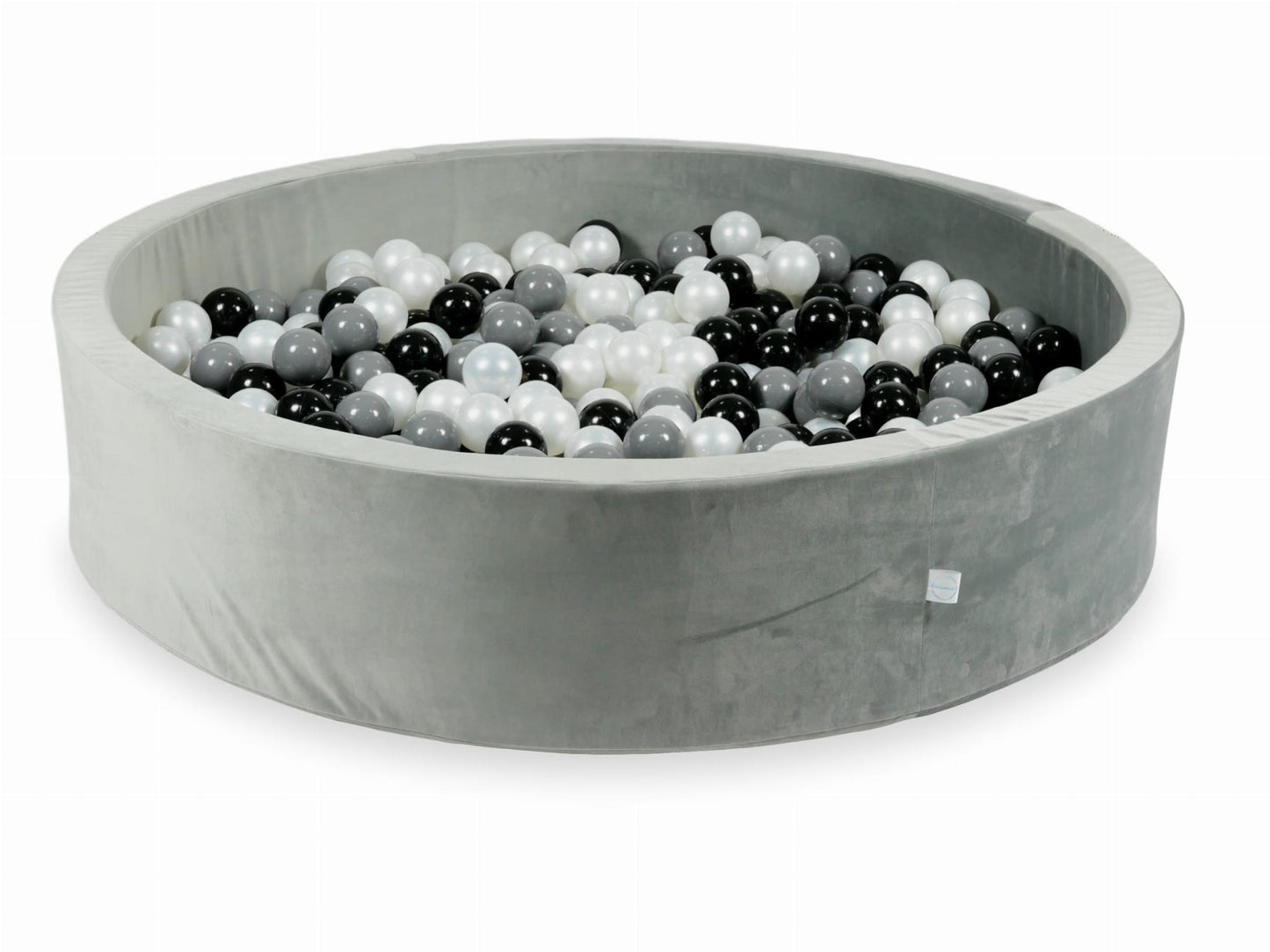 Piscine à Balles avec balles 600pcs 130x30 gris velours (noir, gris, perle)