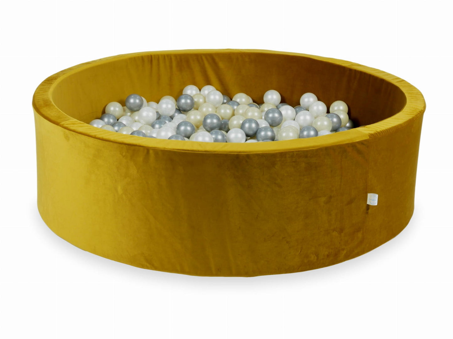 Piscine à Balles avec boules 700pcs 130x40 velours or (or clair, argent, perle)