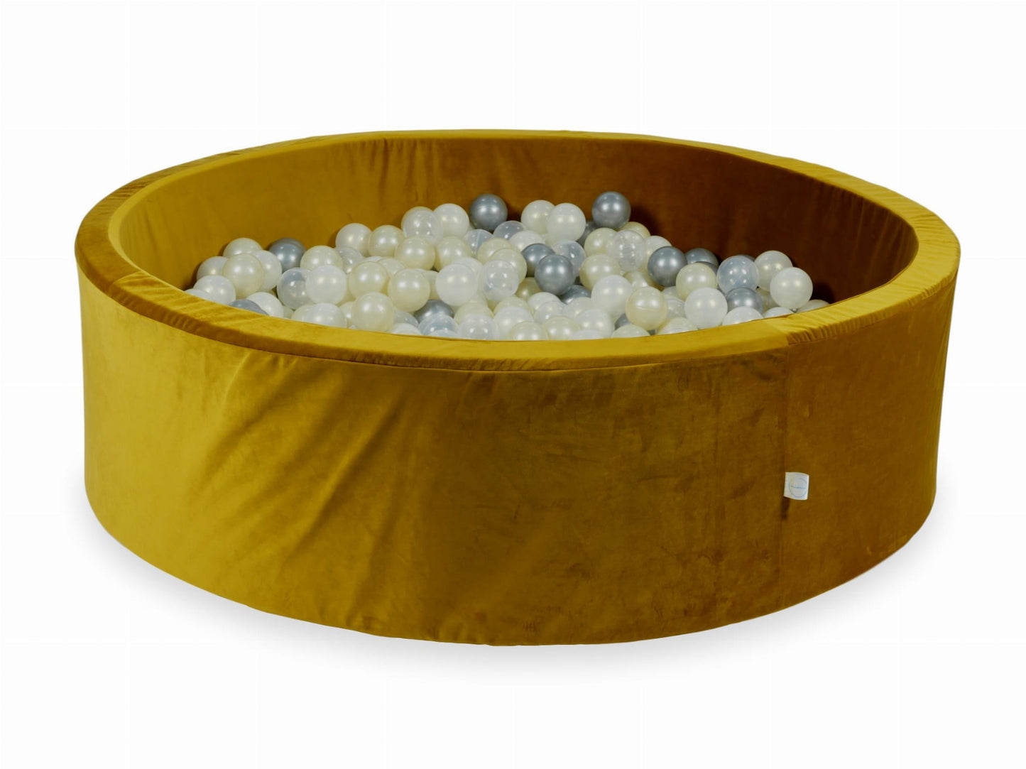Piscine à Balles avec balles 700pcs 130x40 velours doré (argent, effet sirène, or clair, transparent)