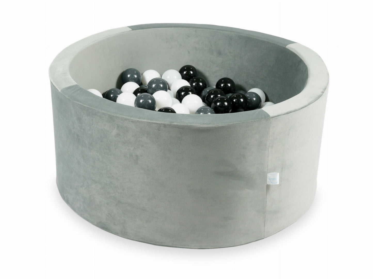 Piscine à balles avec balles 300pcs 90x40 gris velours (blanc, graphite, noir, blanc laineux)