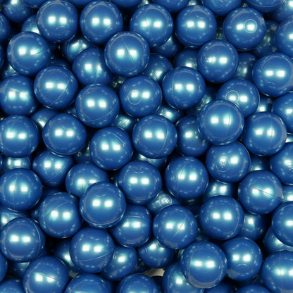 Balles pour piscine à balles ø7cm 50pcs Bleu Métallisé