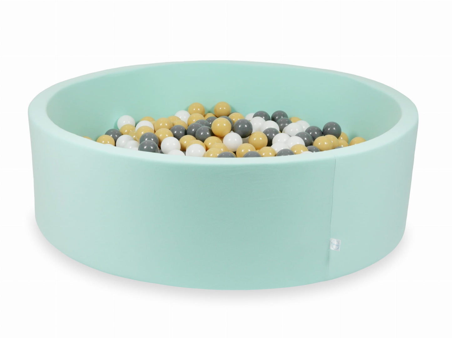 Piscine à Balles menthe 130x40 avec boules 700pcs (beige, gris, blanc)
