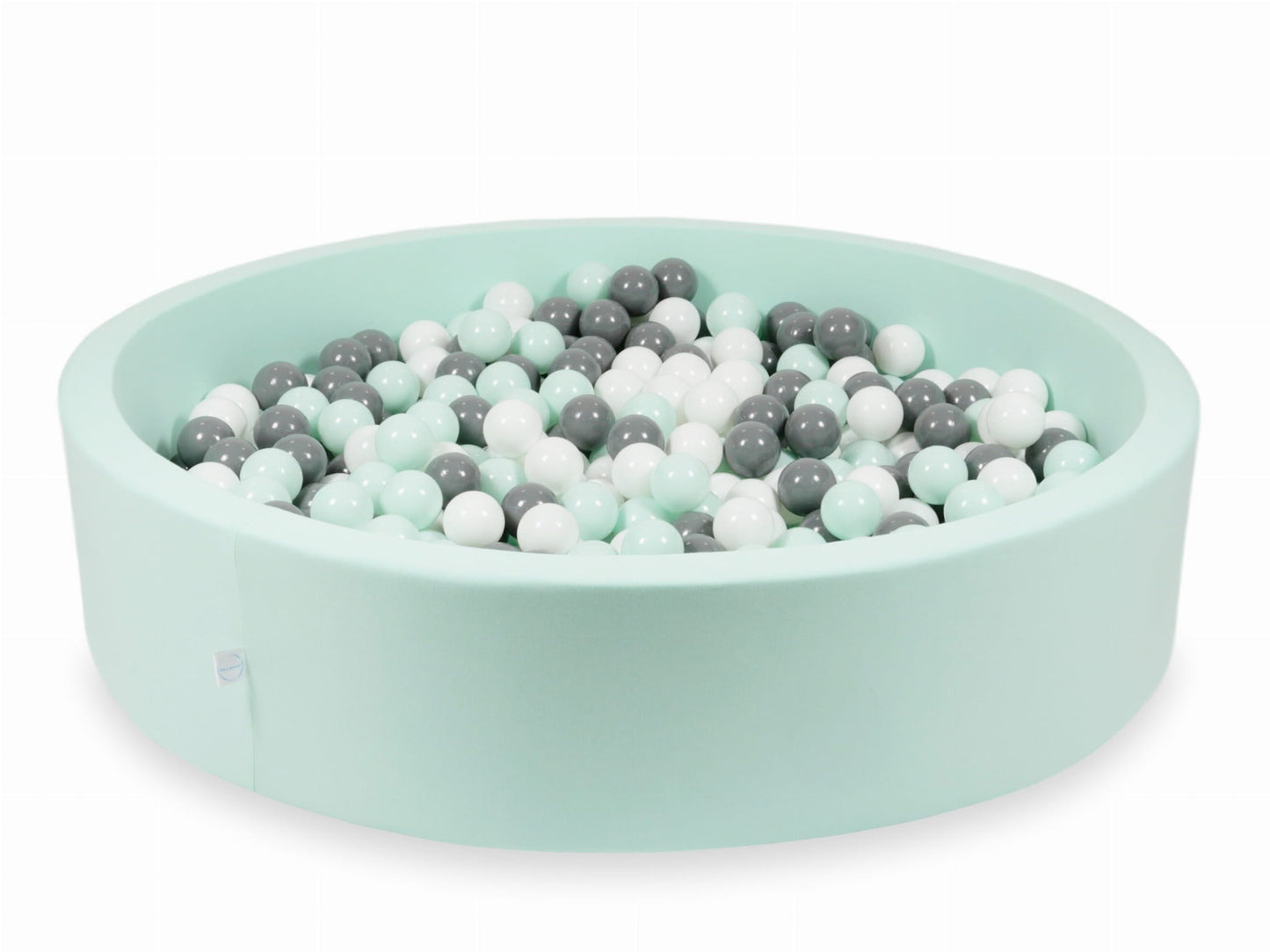 Piscine à Balles menthe 130x30 avec boules 600pcs (blanc, gris, menthe clair)
