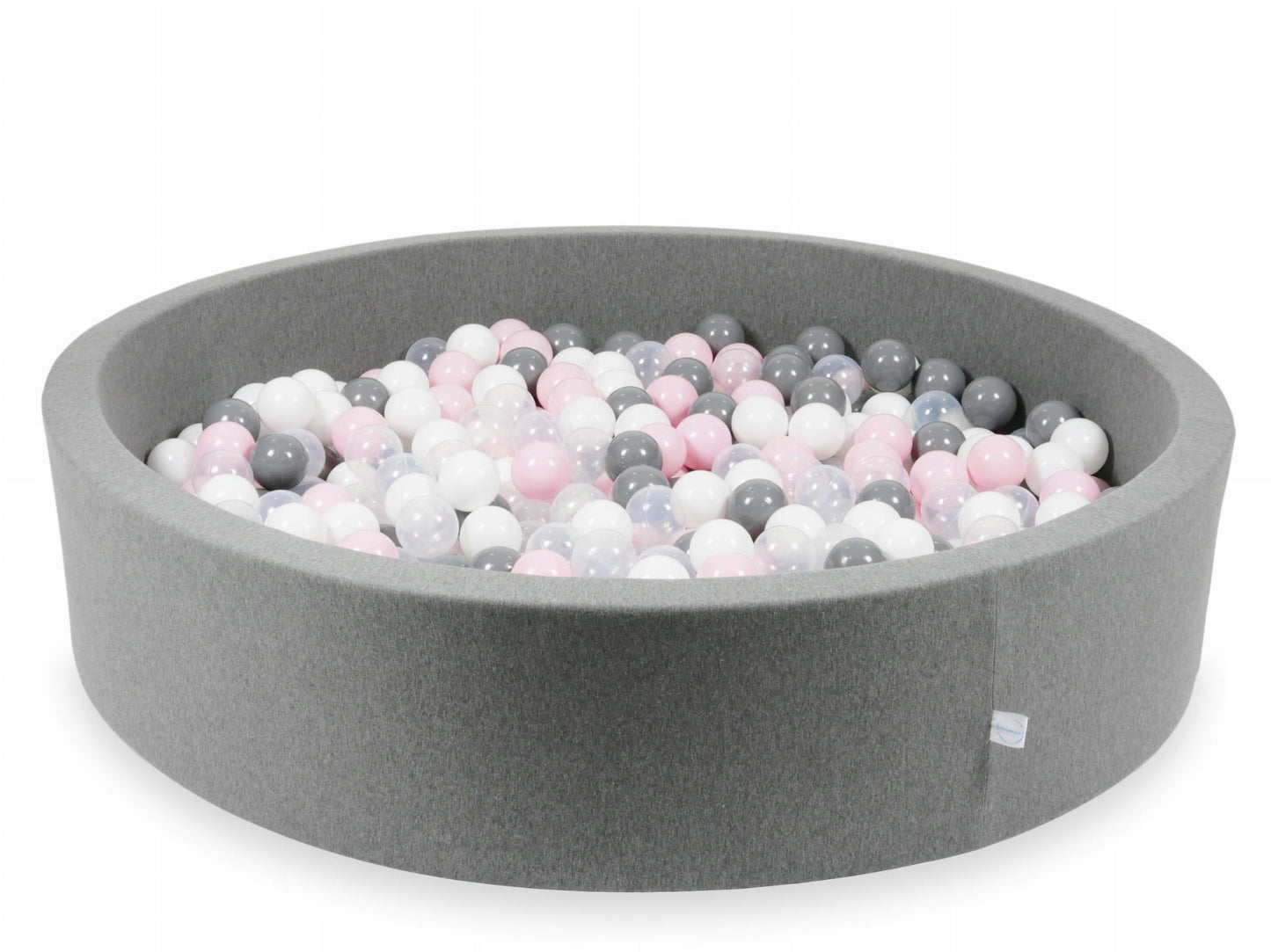 Piscine à Balles gris 130x30 avec balles 600pcs (transparent, blanc, gris, rose bébé)