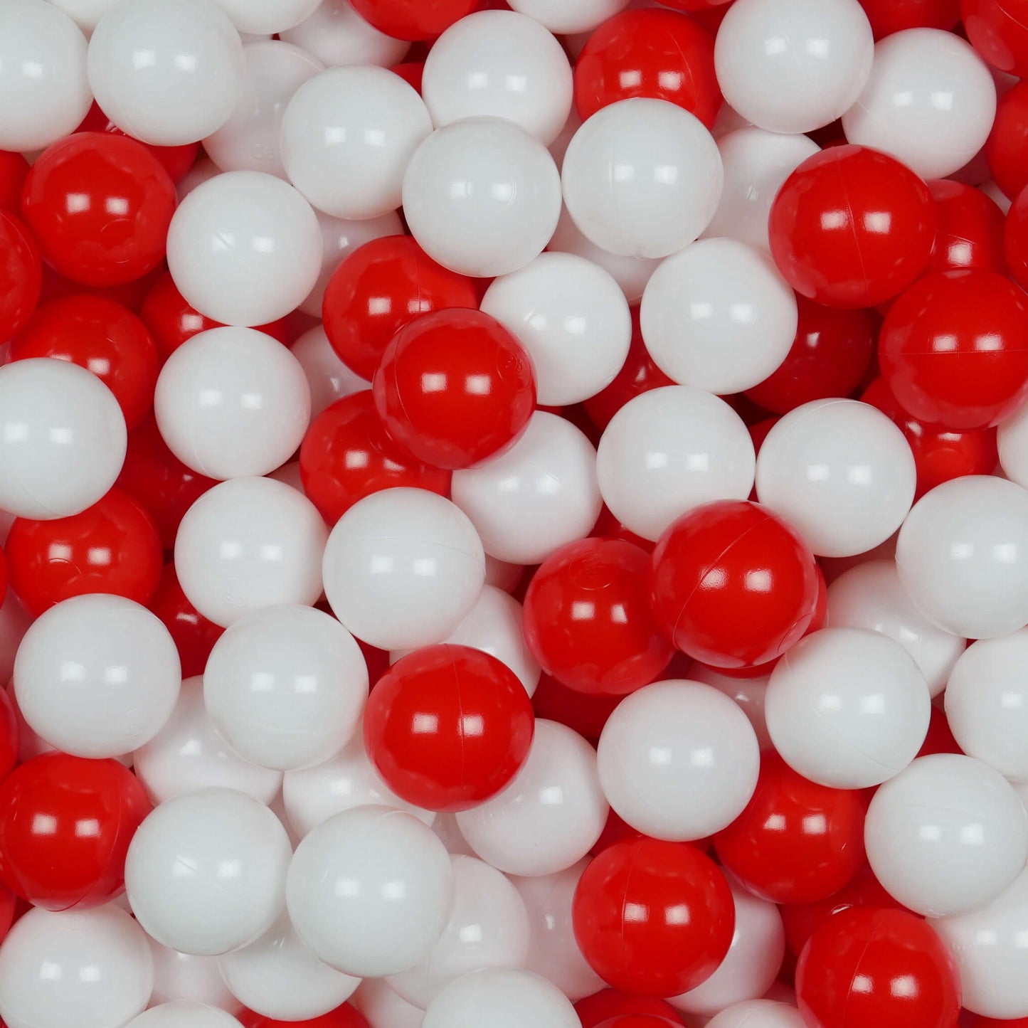 Balles pour piscine à balles ø7cm 200pcs blanc, rouge