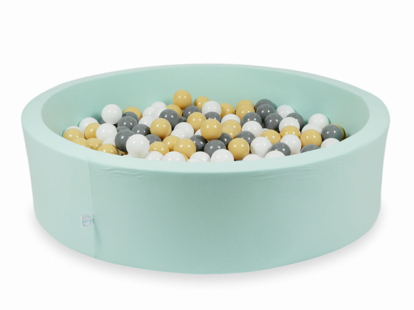 Piscine à Balles menthe 110x30 avec boules 400pcs (beige, gris, blanc)