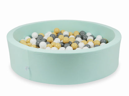 Piscine à Balles menthe 110x30 avec boules 400pcs (beige, gris, blanc)