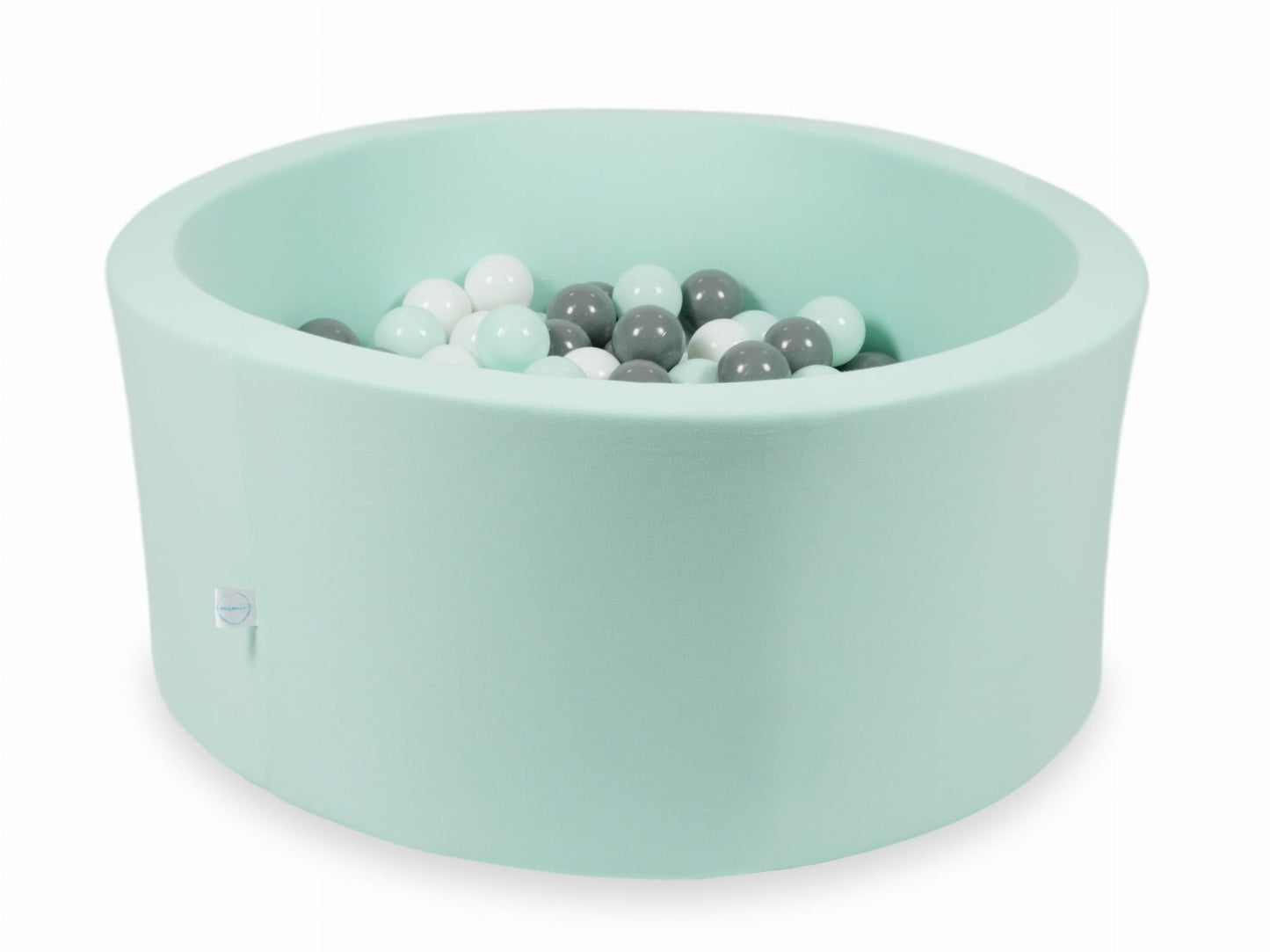 Piscine à Balles menthe 90x40 avec boules 300pcs (blanc, gris, menthe clair)